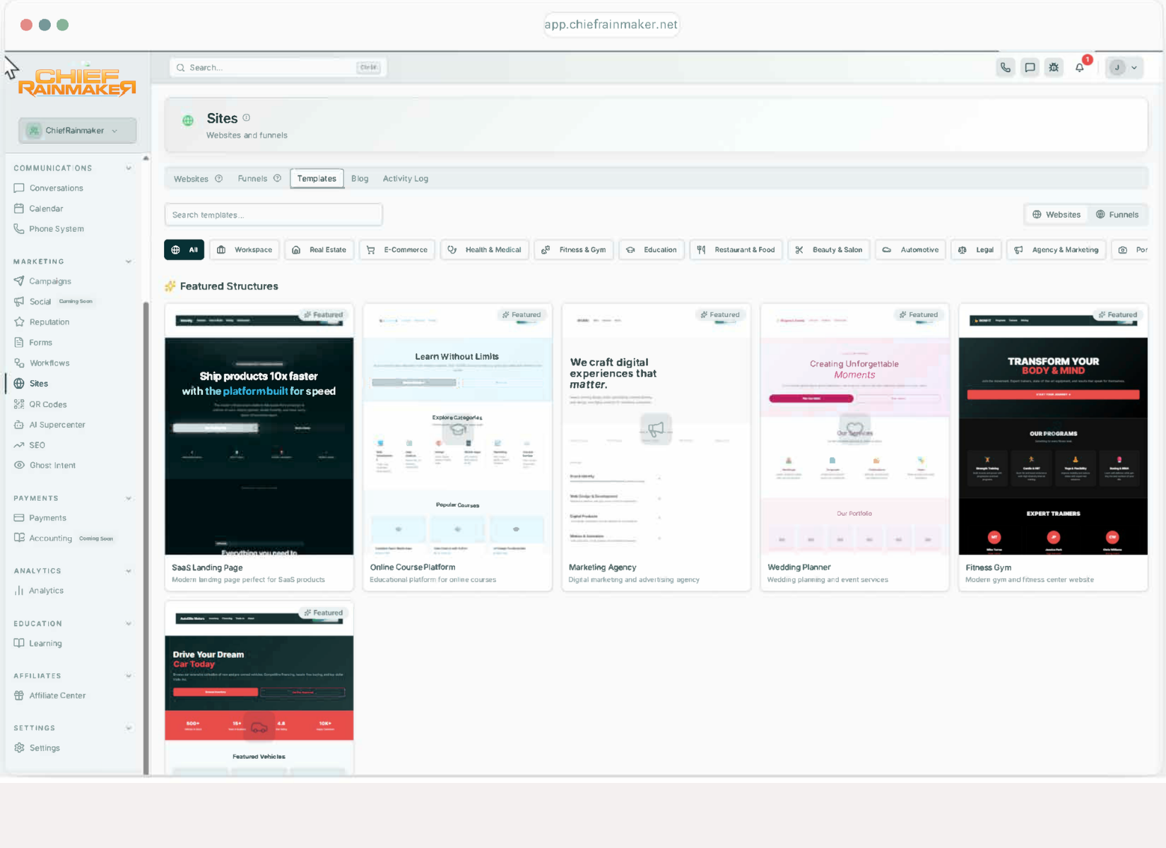 Website Funnel Builder